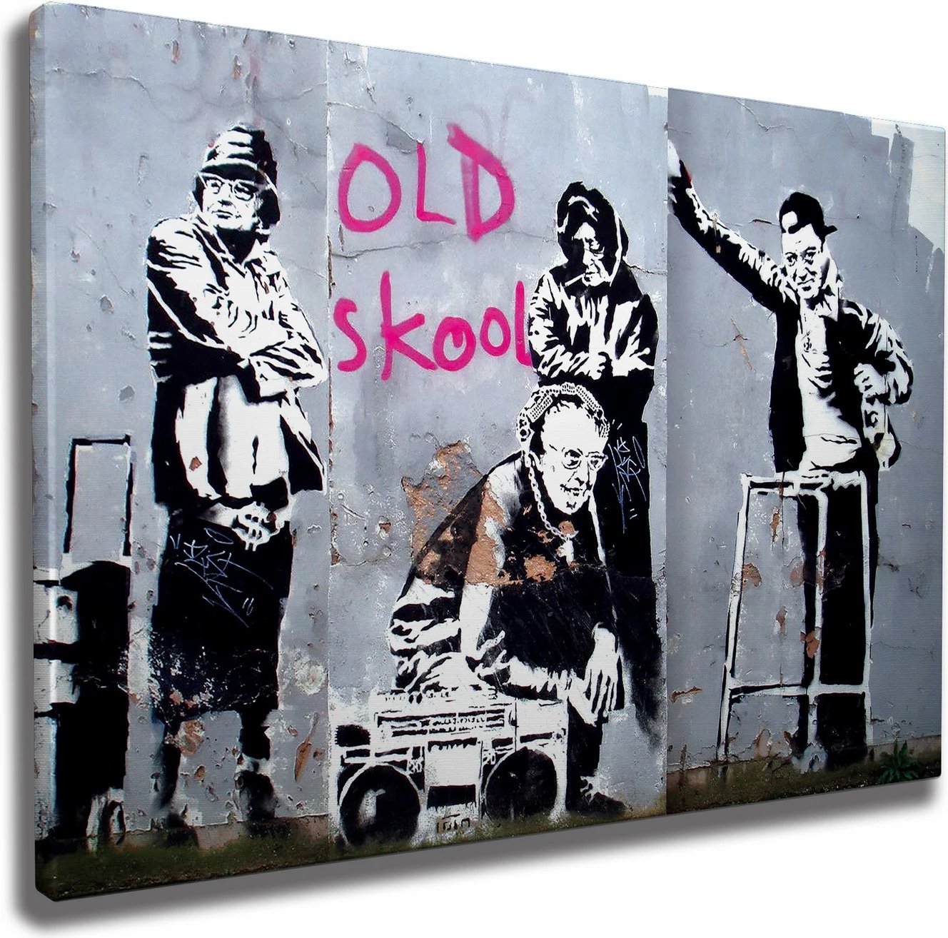 Pikturë dekorative në kanavacë, Banksy, shumëngjyrëshe, WY53, 50x70cm