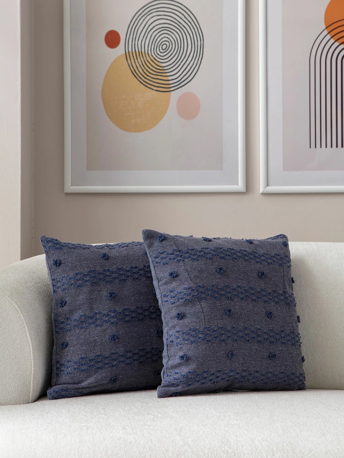 Set mbulesash për jastëk (2 copë), Evila Originals, Tuffet - blu v5