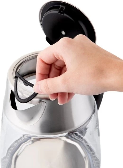 Ketelja ETA Crystela Premium, me kontroll të temperaturës, 1.5L, argjendtë