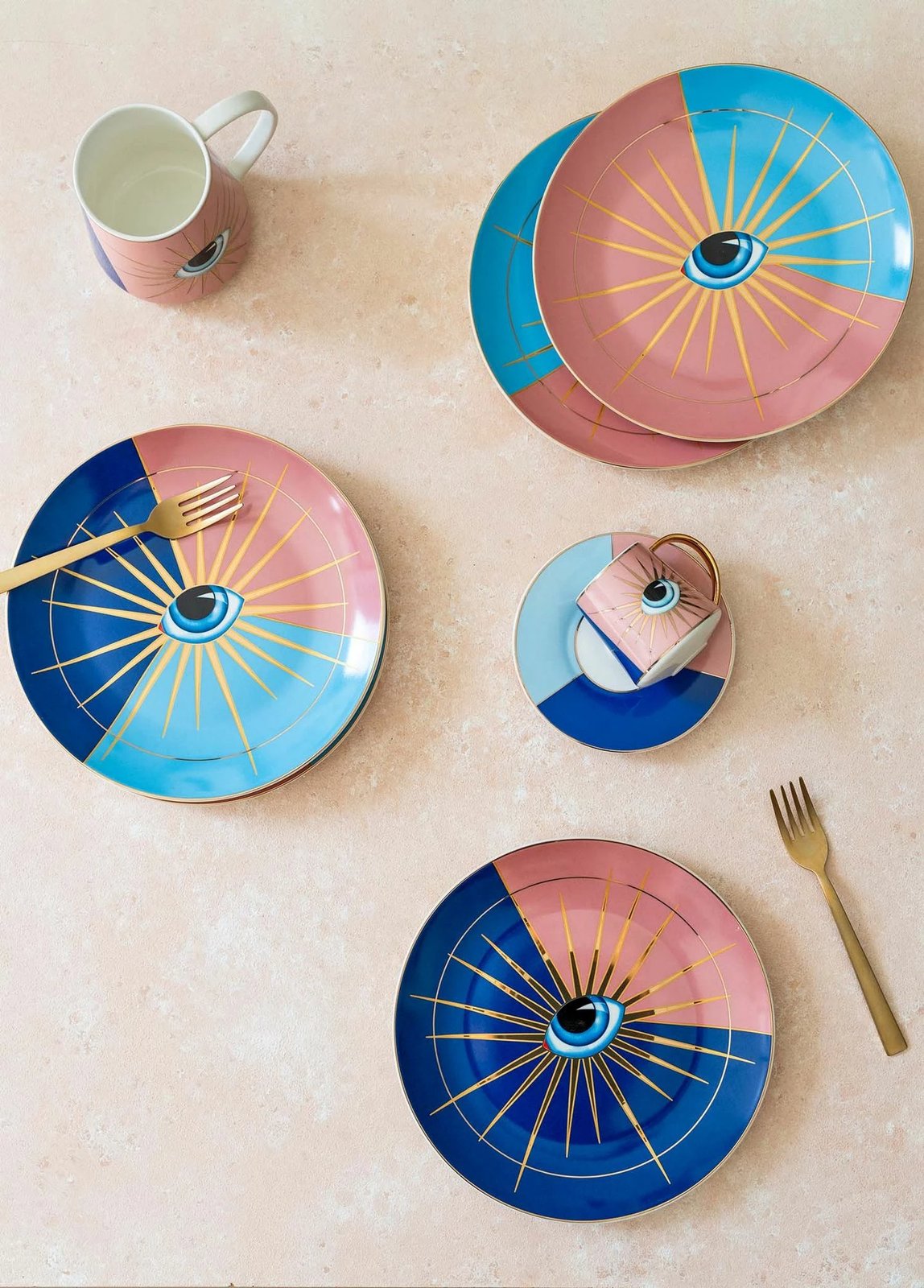 Set pjatash ëmbëlsirash (6 copë), Hermia, DNR0081