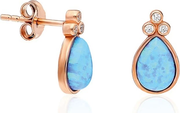 Set varëse dhe vathë argjendi, ngjyrë rozë ari dhe kaltër, Jumeon, TRDYL470