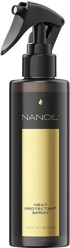 Spraj për mbrojtje termike flokësh Nanoil Heat Protectant Spray për femra, 200ml
