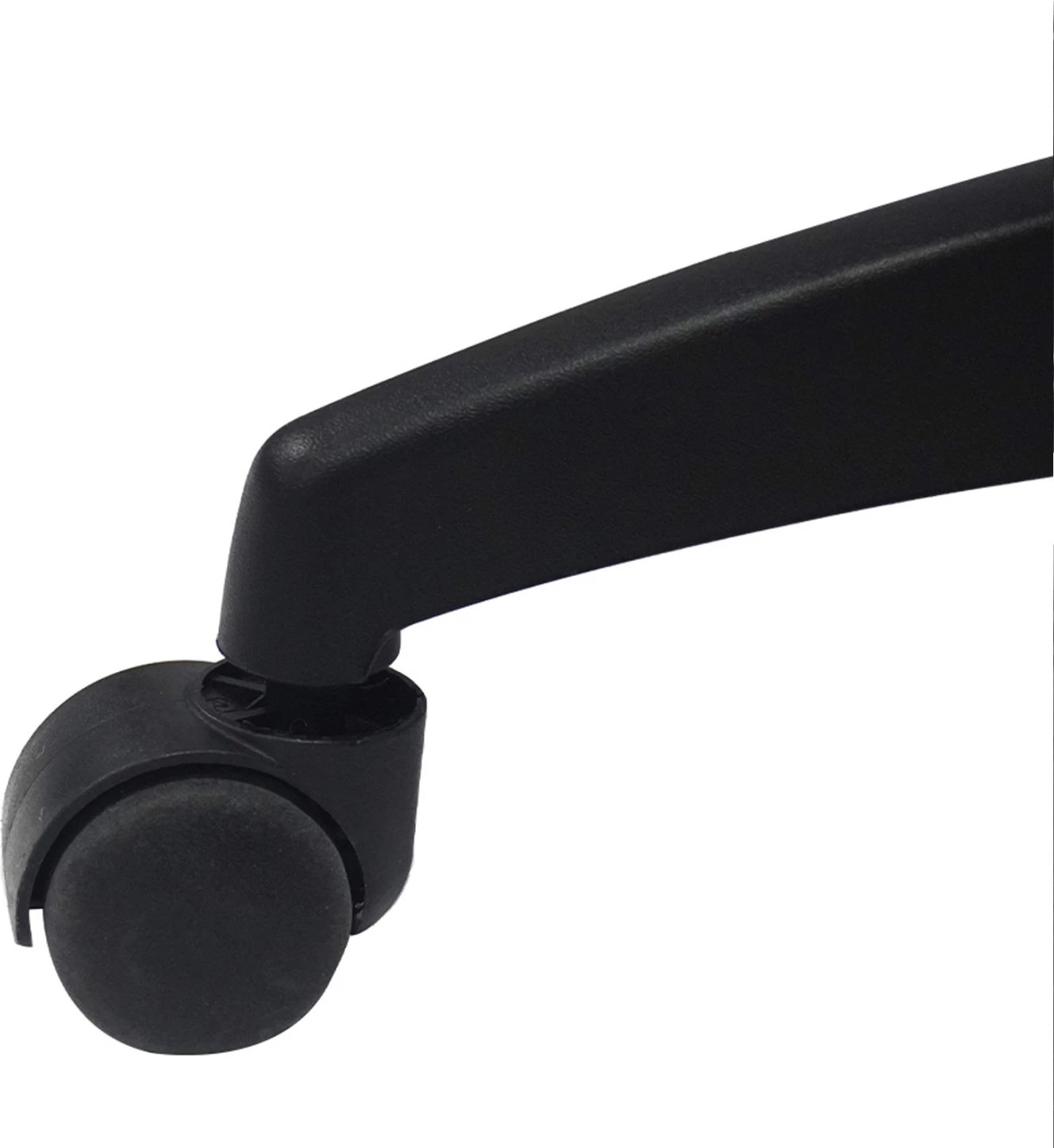 Karrige zyre NIMBLE FH1199.12, pëlhurë gri, kornizë dhe bazë najloni e zezë, 51x61x130H cm