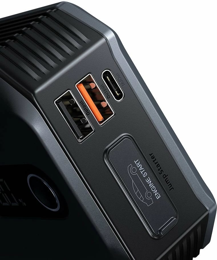 Jump starter Baseus CGNL020001, powerbank 20000mAh, 12V, 2000A, me kabllo krokodili, e zezë Jump starter Baseus CGNL020001, powerbank 20000mAh, 12V, 2000A, me kabllo krokodili, e zezë