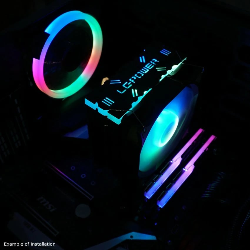 Cooler LC-Power LC-CC-120-ARGB-PRO, 12 cm, PWM, i zi Cooler LC-Power LC-CC-120-ARGB-PRO, 12 cm, PWM, i zi