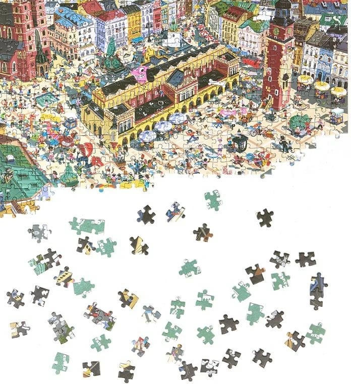 Puzzle CzuCzu Puzzlove City Kraków 1000 pjesë