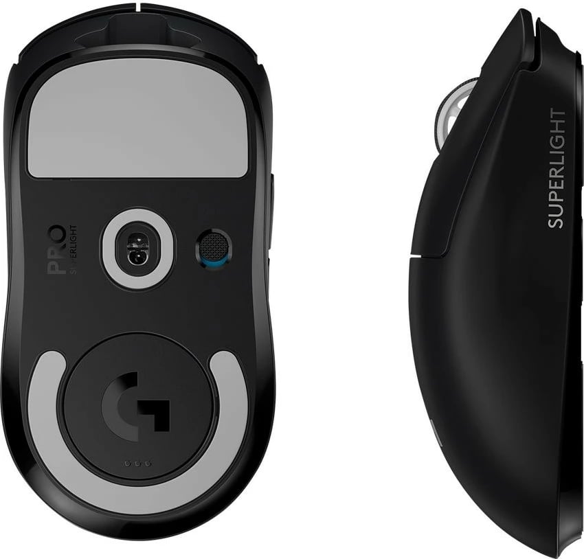 Maus Logitech PRO X SUPERLIGHT - Wireless, 2.4GHz, e zezë