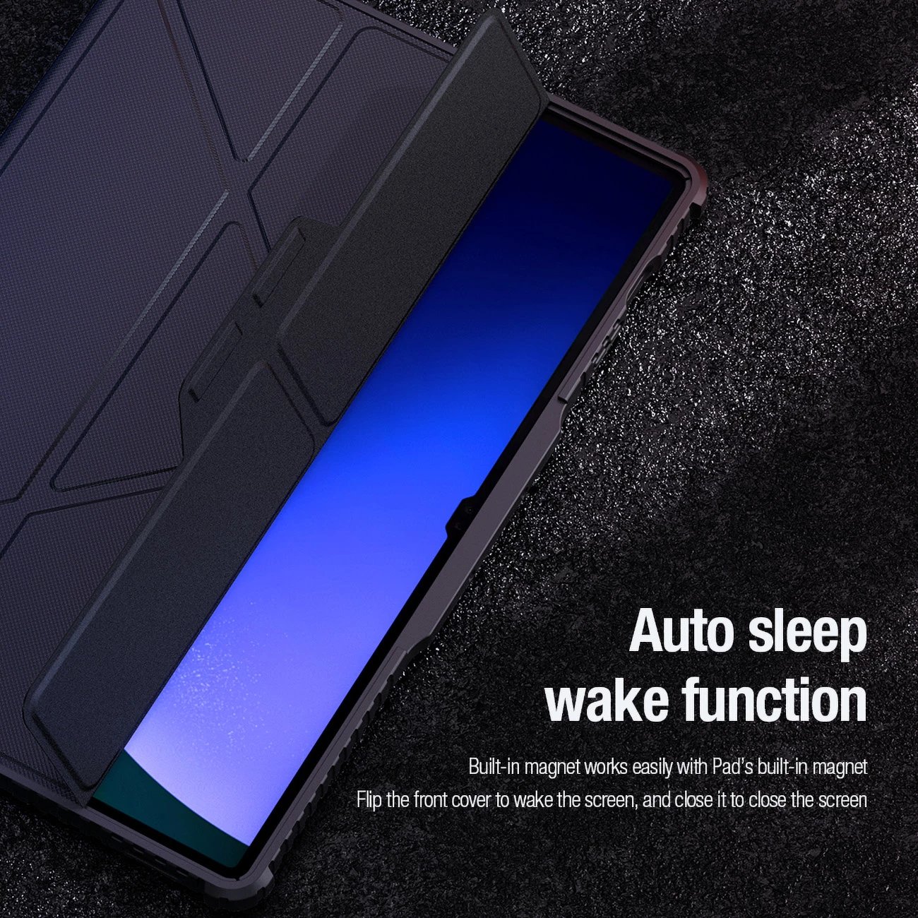 Mbështjellës Nillkin Bumper Leather Case Pro për Samsung Galaxy Tab S9+, e zezë