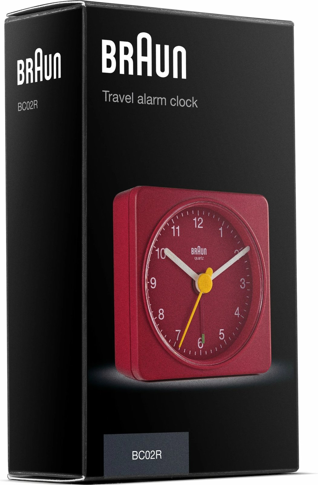 Orë alarmi Braun BC02R, kuarc, analog, ngjyrë e kuqe