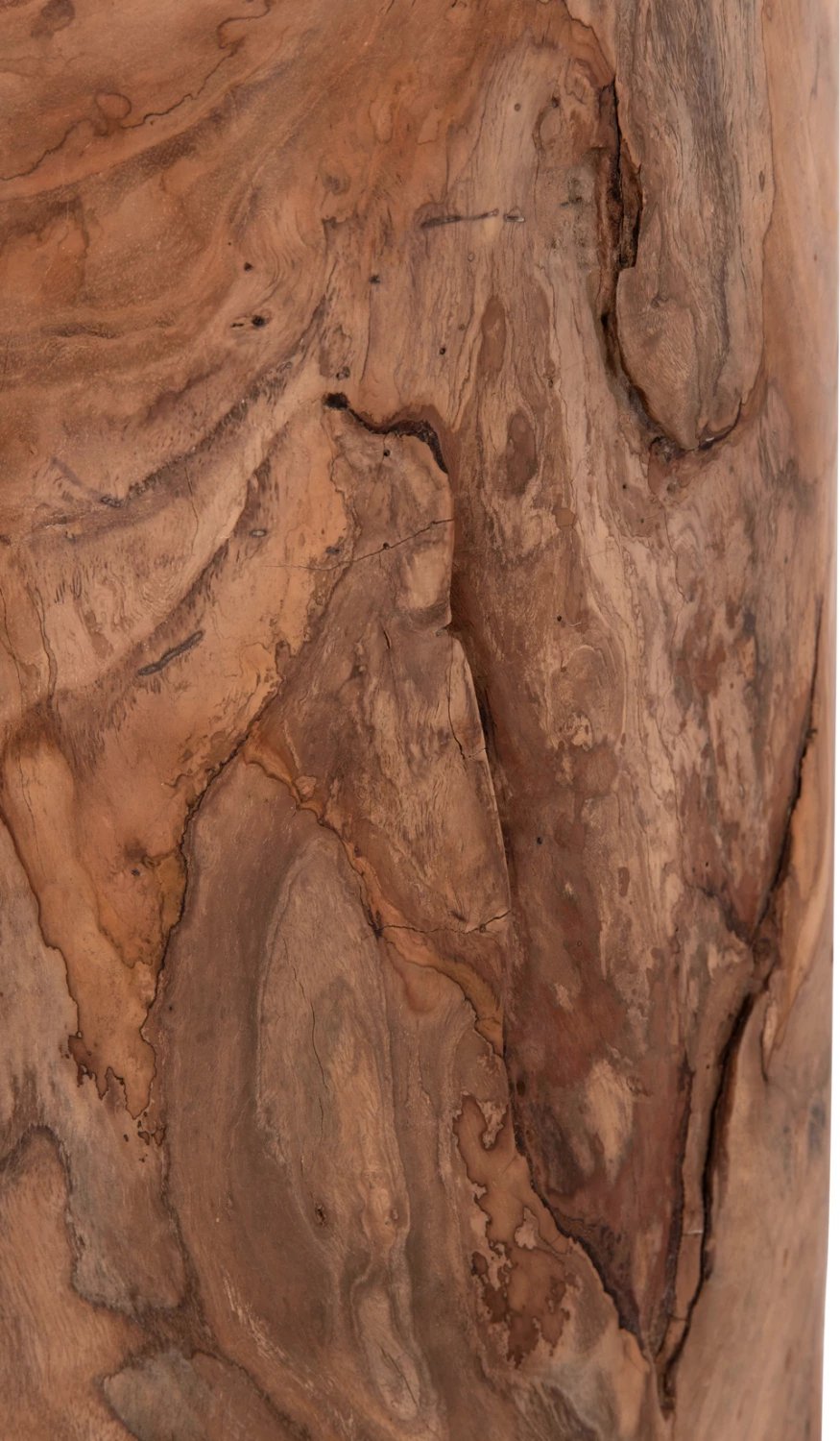 Tavolinë ndihmëse/ulëse TRONCO, dru tik, ngjyrë natyrale, FH9374.21, 30x45cm