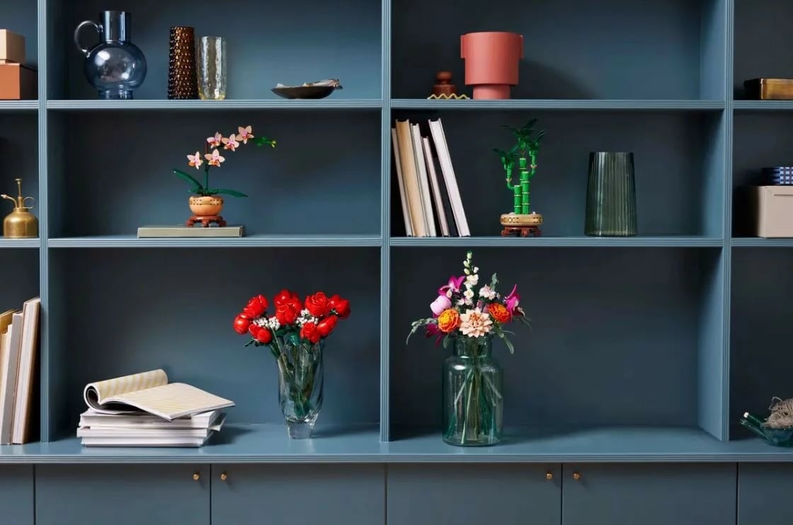 Set ndërtimi LEGO Botanical Collection 10342, Beautiful Bouquet of Pink Flowers, 749 pjesë, Rozë