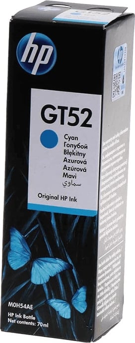 Shishe bojë printeri, HP, GT52 M0H54AE, 70 ml, deri 8000 faqe, cian