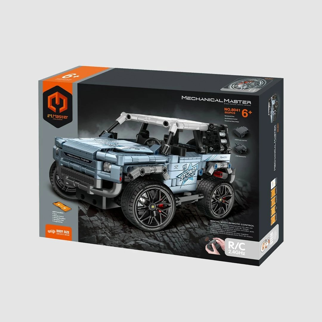 Set blloqe ndërtimi IM MASTER RC Jeep 8041, 503 pjesë, Blu