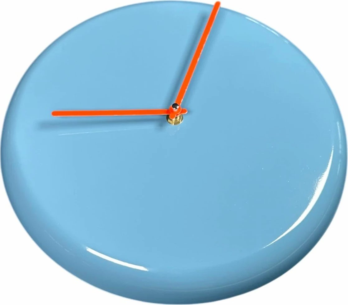 Orë muri dekorative metalike Wallity, blu, 30cm