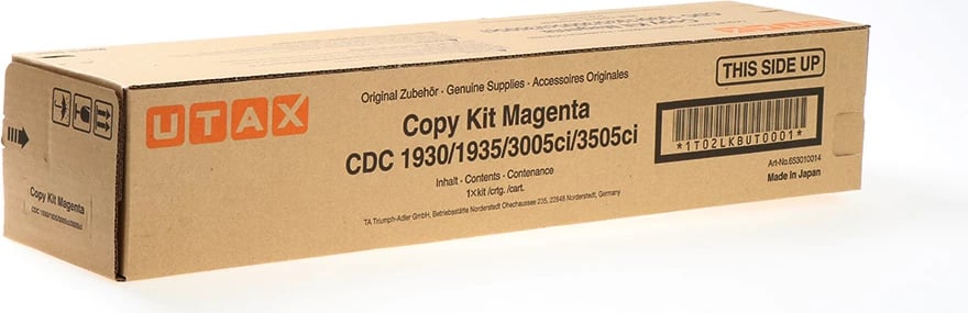 Toner, Utax, 653010014, 15000 faqe, standard, magenta