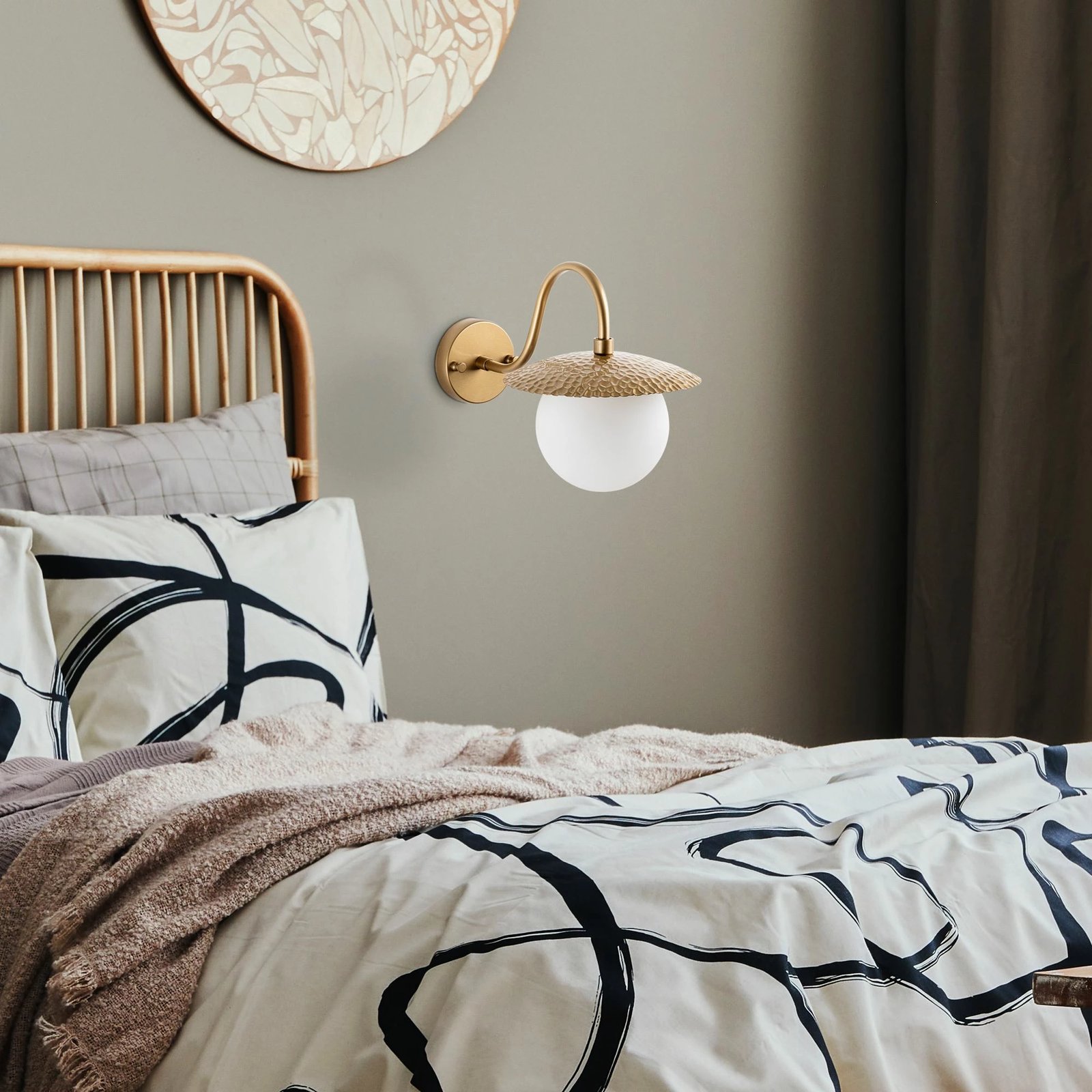 Llambë muri Opviq, Anemon - 15001, ngjyrë ari