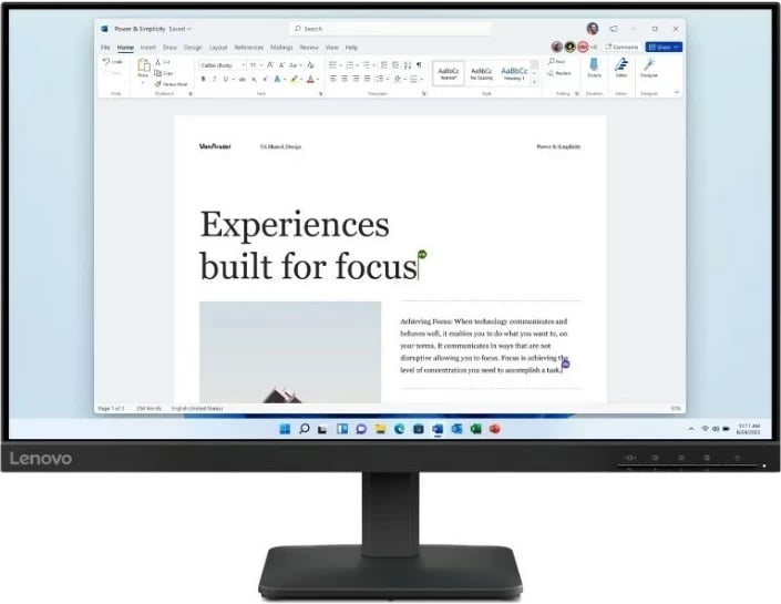 Monitor Lenovo L24-4e, 24 inch, Full HD, 100Hz, IPS, e zi