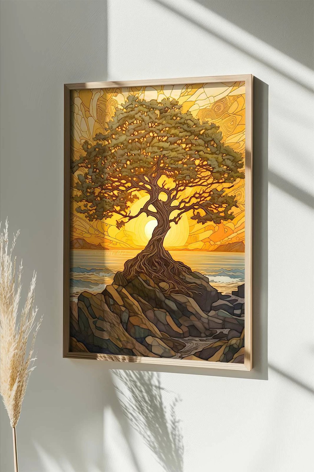 Pikturë dekorative me kornizë, Wallity, Mscartmdl36, shumëngjyrëshe, 33x48cm