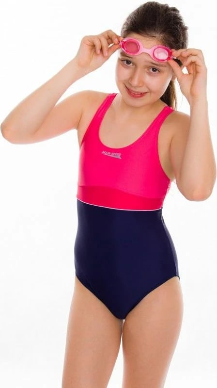 Bikine për vajza Aqua-Speed EMILY, blu deti me rozë