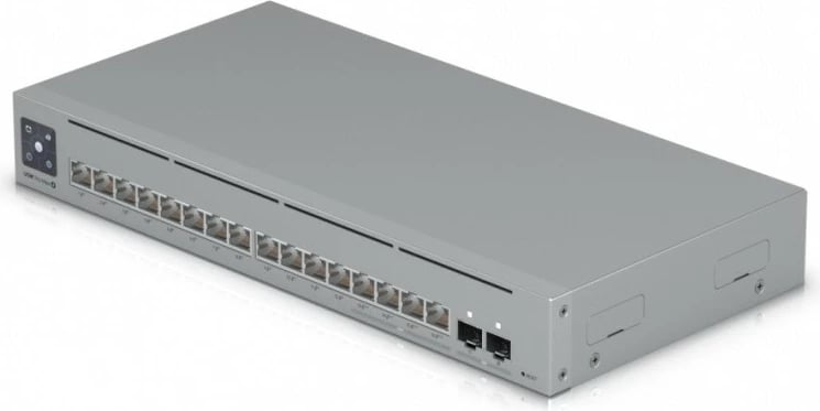 Switch UBIQUITI USW-Pro-Max-16-PoE, 16 porta, PoE+, PoE++, 2x10G SFP, Argjendtë Switch UBIQUITI USW-Pro-Max-16-PoE, 16 porta, PoE+, PoE++, 2x10G SFP, Argjendtë