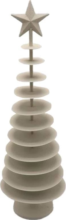 Dekor pemë Krishtlindjesh ALBERO, metal, bezhë, 18.5x18.5x59 cm Dekor pemë Krishtlindjesh ALBERO, metal, bezhë, 18.5x18.5x59 cm