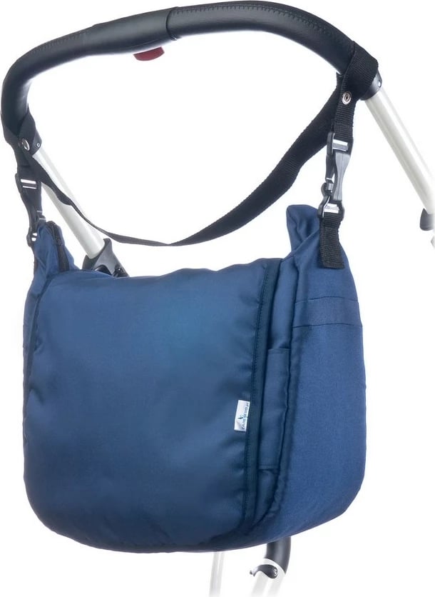 çantë karroce CARETERO, 30x40x20 cm, shumë ndarje, xhep me zinxhir, rripa varëse dhe shpatulle, rrip 100 cm, blu marinë