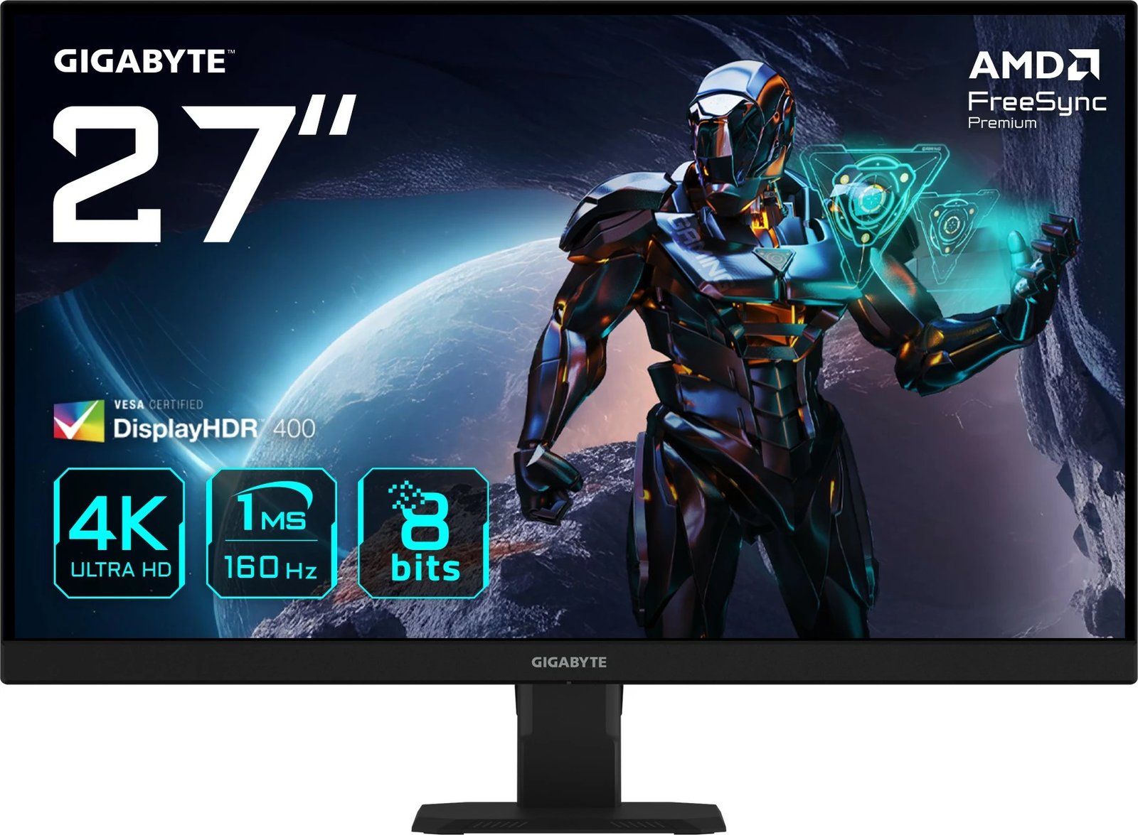 Monitor Gigabyte GS27U EK 27 inç, 4K UHD, 160Hz, IPS, HDR400, i zi