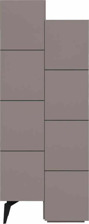 Dollap shumëfunksional Romane mocha 62.2x37.4x155.4cm