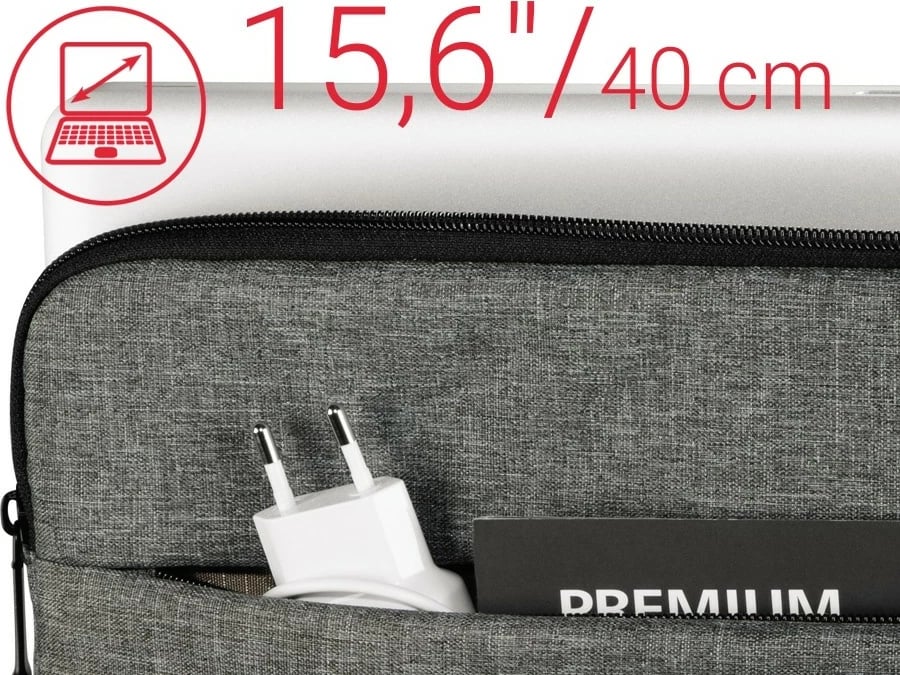 Mbështjellës laptopi Hama Terra, 15.6", Gri
