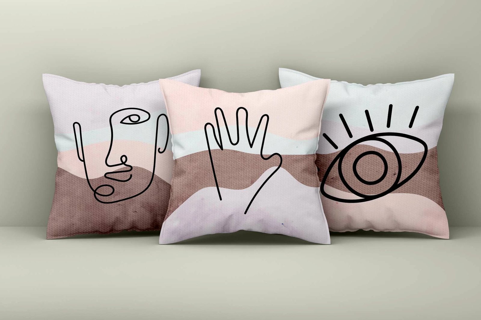 Set mbulesash për jastëkë (3 copë), dizajn Aberto, Asr_plw25 - 5