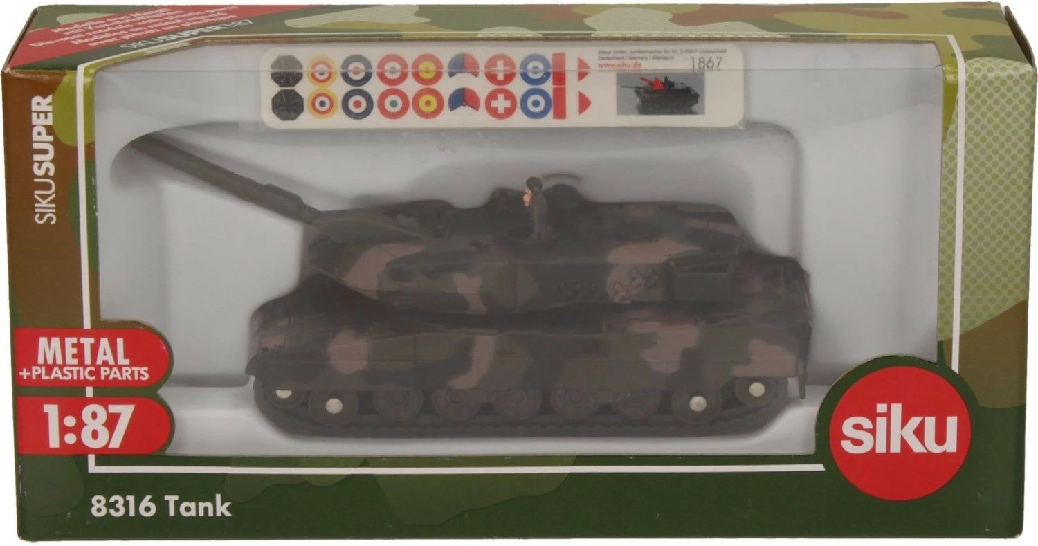 Tank lodër Siku S8316, metal dhe plastikë, moro