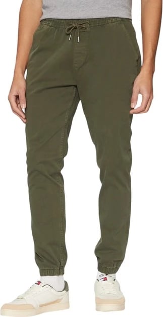 Pantallona Tommy Hilfiger Jeans për meshkuj, të gjelbra