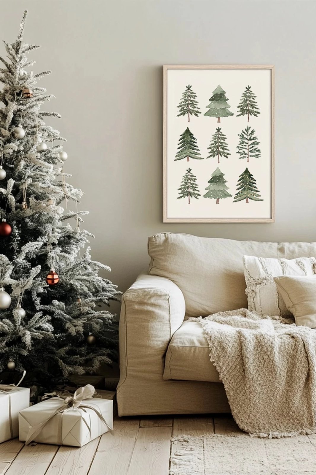 Pikturë dekorative me kornizë, Wallity, Nwyearsngmdl47, shumëngjyrëshe, 33x48cm