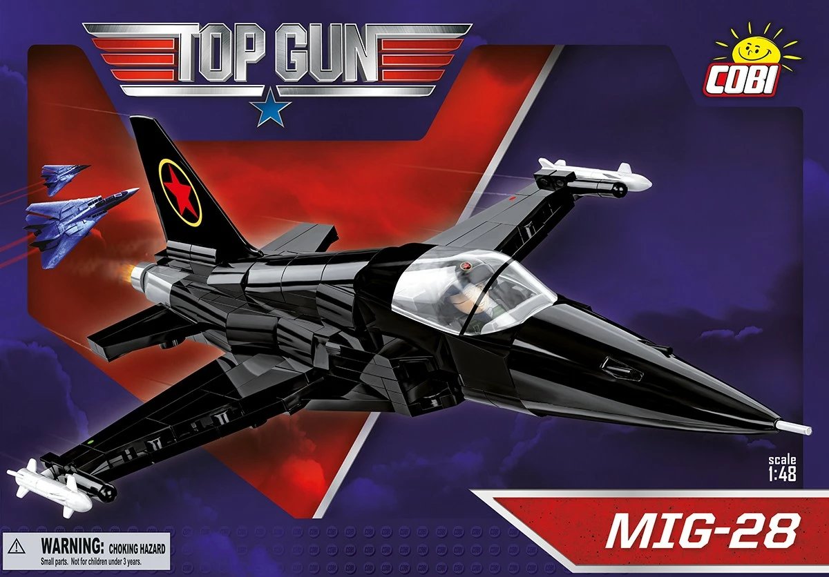 Set blloqe Cobi Klocki Top Gun MiG-28, 332 pjesë, i zi