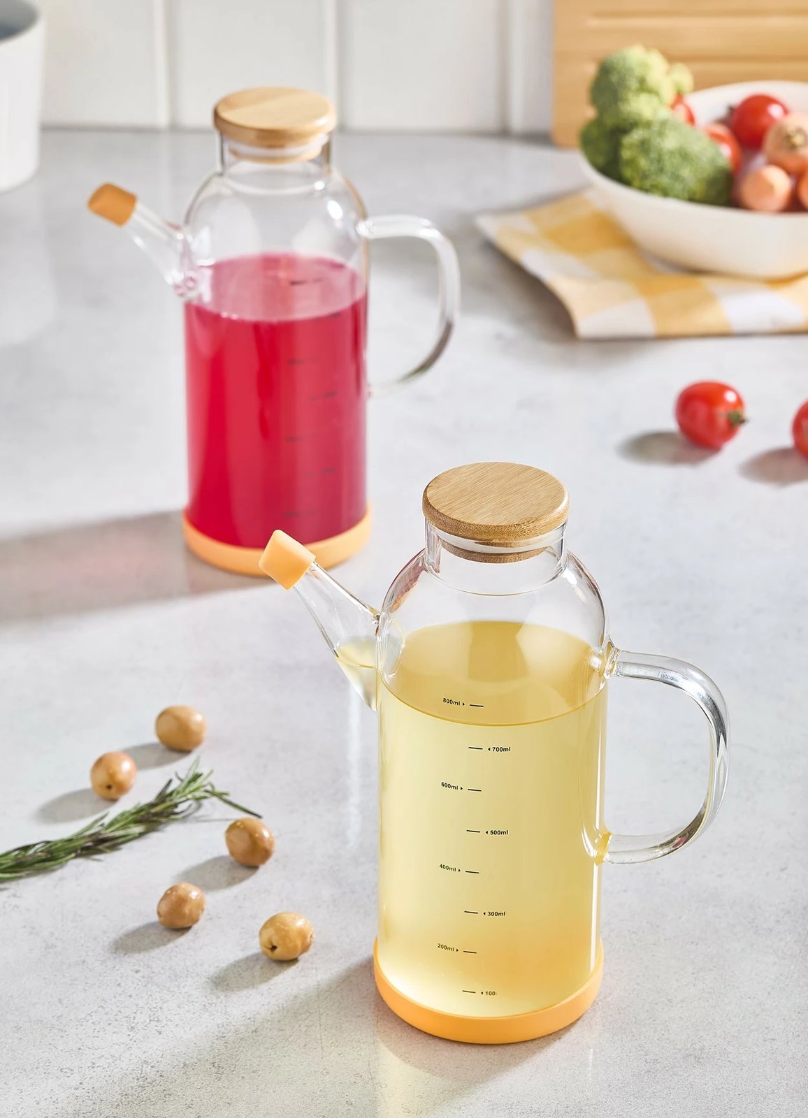 Set shpërndarës vaji (2 copë), Hermia, bambu - druri