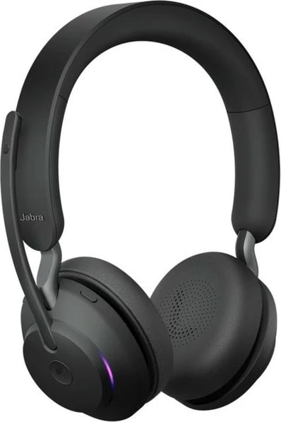Kufje Jabra Evolve2 65 USB-A MS Stereo, Wireless, Office/Call center, 20 - 20000 Hz, 176.4 g, Black