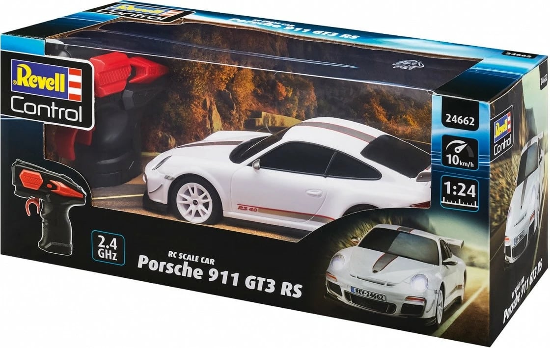 Makine me telekomandë Revell RC Porsche 911 GT3 RS, 1:24, Bardhë