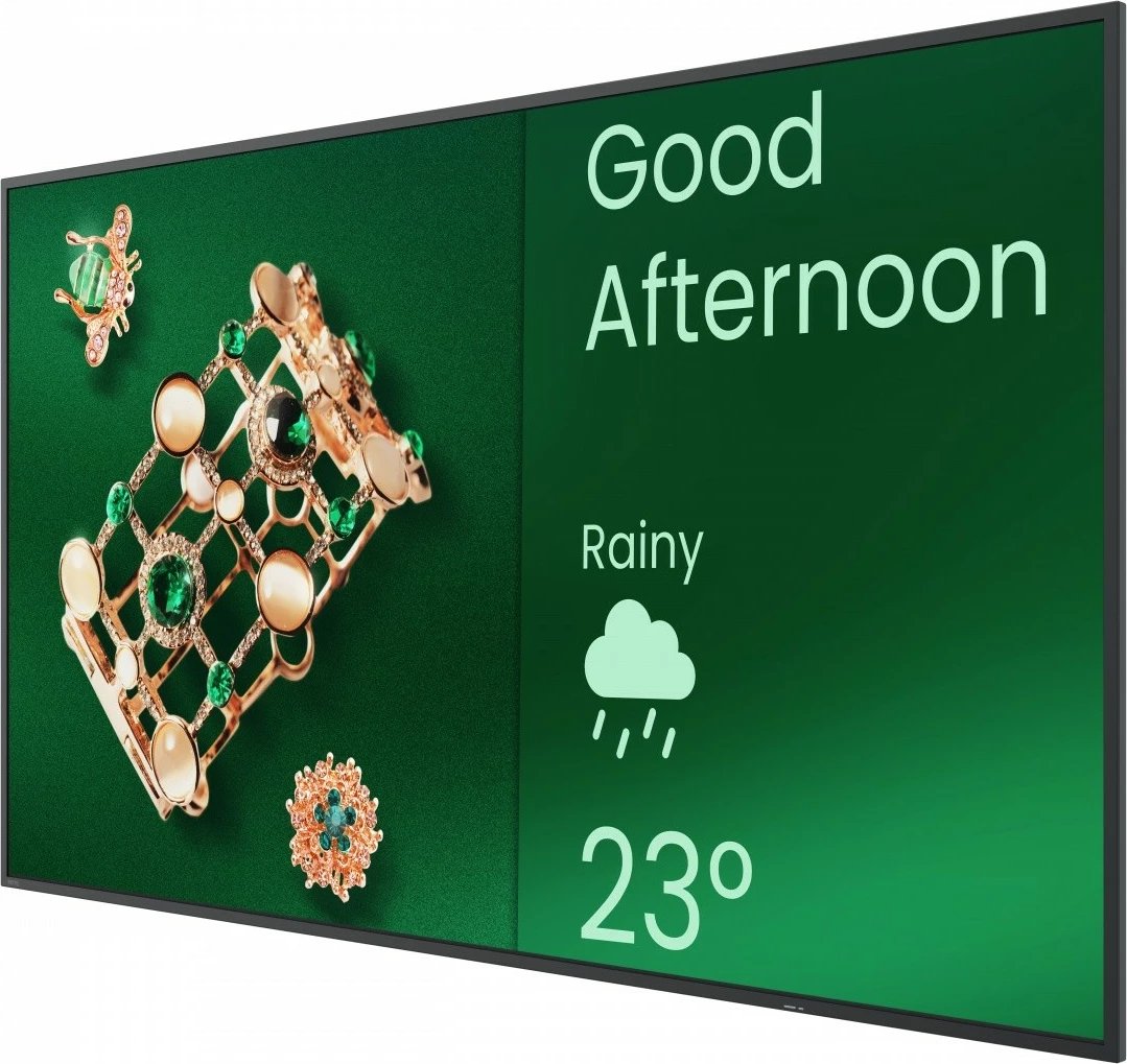 monitor profesional smart signage 55" BenQ ST5504 4K ADS-IPS 16:9 350 nits Android 14 me altoparlantë VESA 400x200, i zi