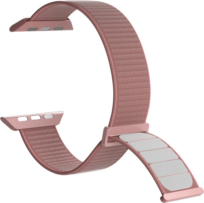 Rrip sport Puro për Apple Watch 38/40/41mm, najlon, rozë