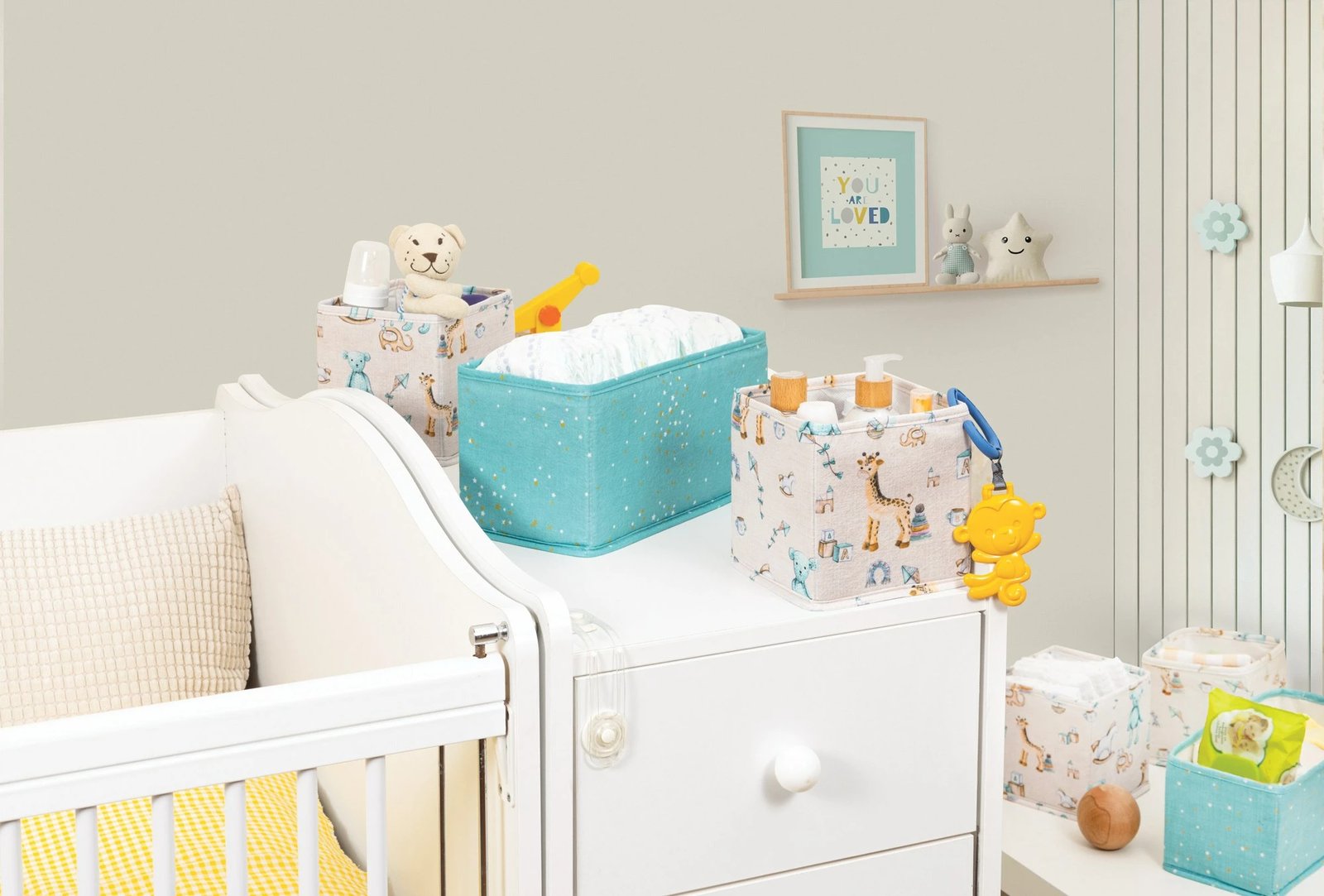 Set shporta prej fëlti (3 copë), Aberto Design, KALS-03969