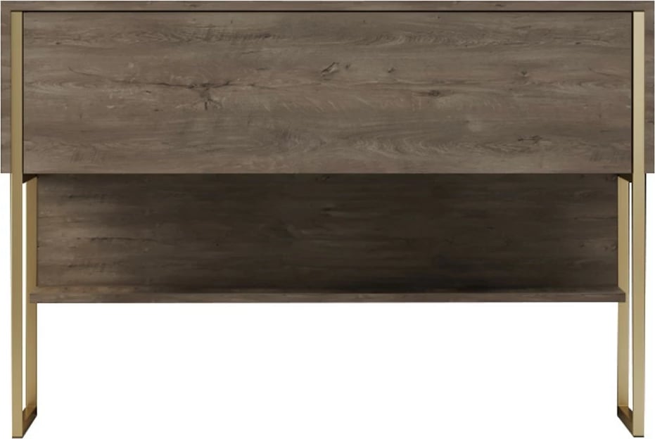 Komodë Hanah Home, Luxe, ngjyrë ari dhe arre