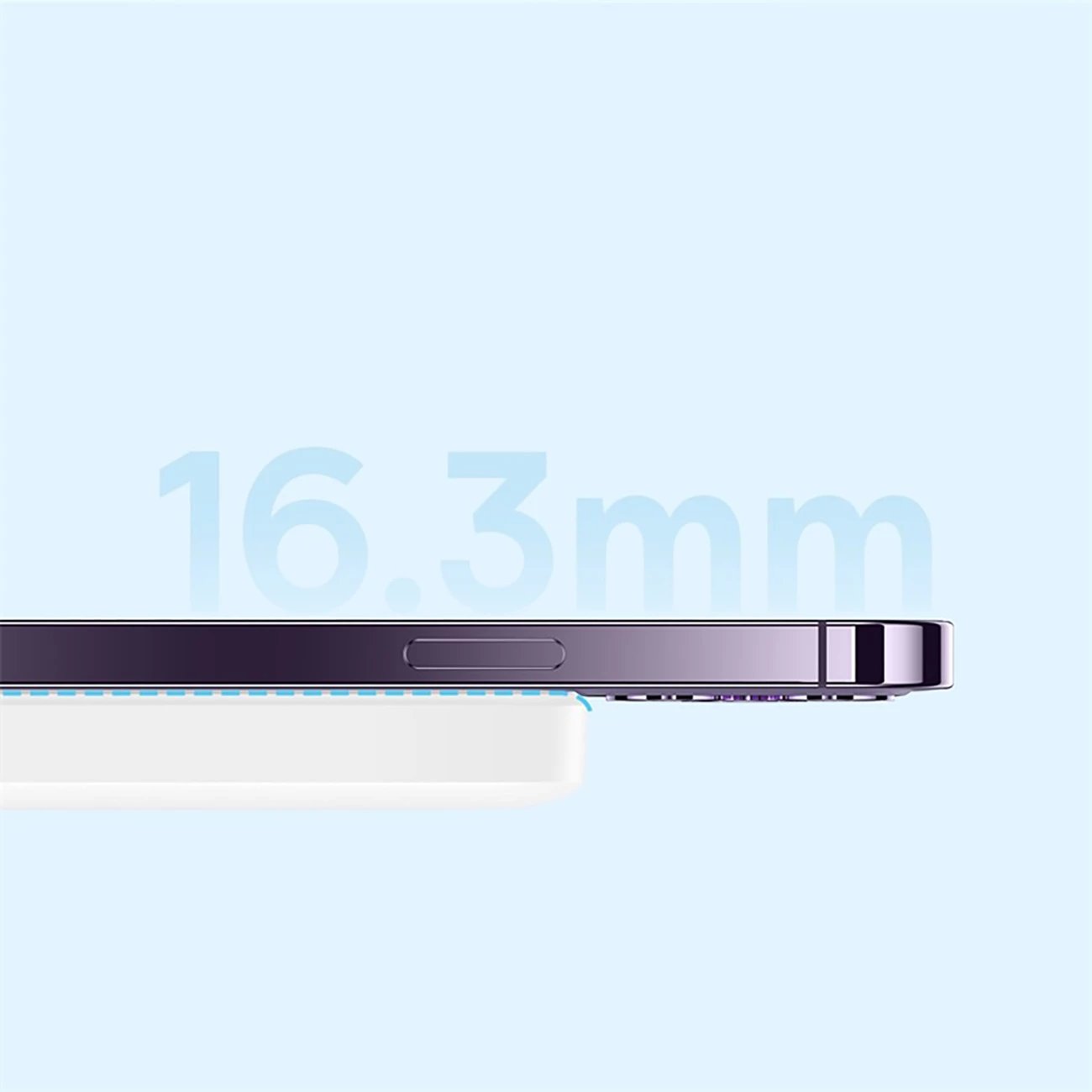Powerbank Baseus Magnetic Mini Air PPCXM06A, 6000mAh, 20W, MagSafe, me kabllo USB-C, Bardhë