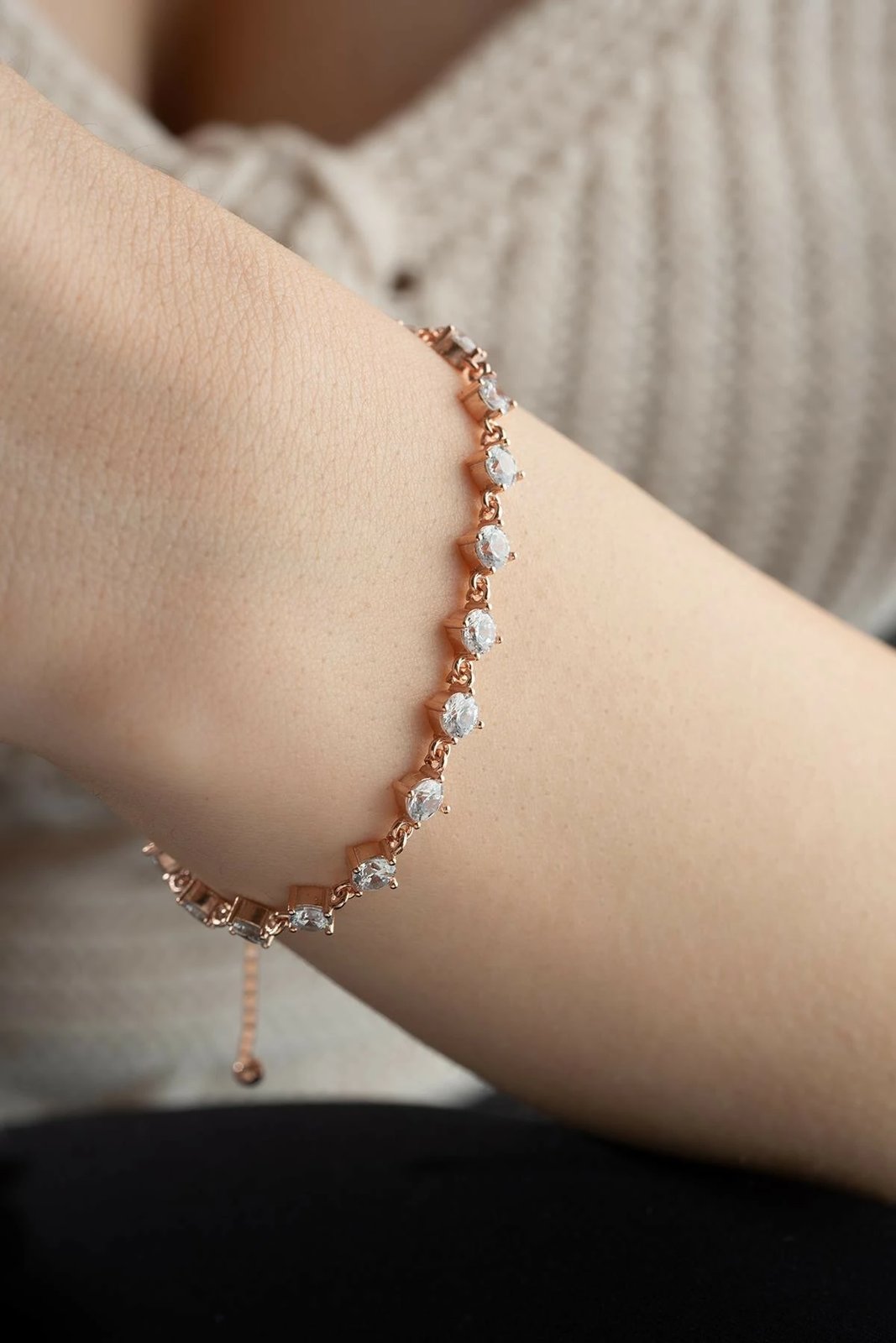 Byzylyk argjendi Jumeon, ngjyrë rozë dhe e bardhë, NRZ999376