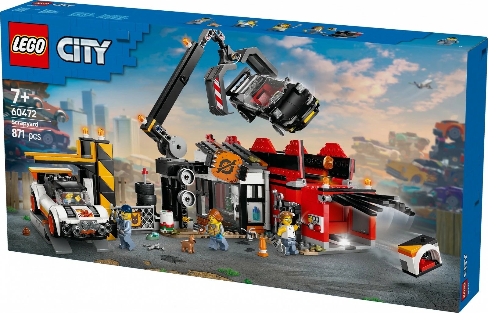 Set ndërtimi LEGO City 60472 Scrap Yard me vetura, 871 pjesë