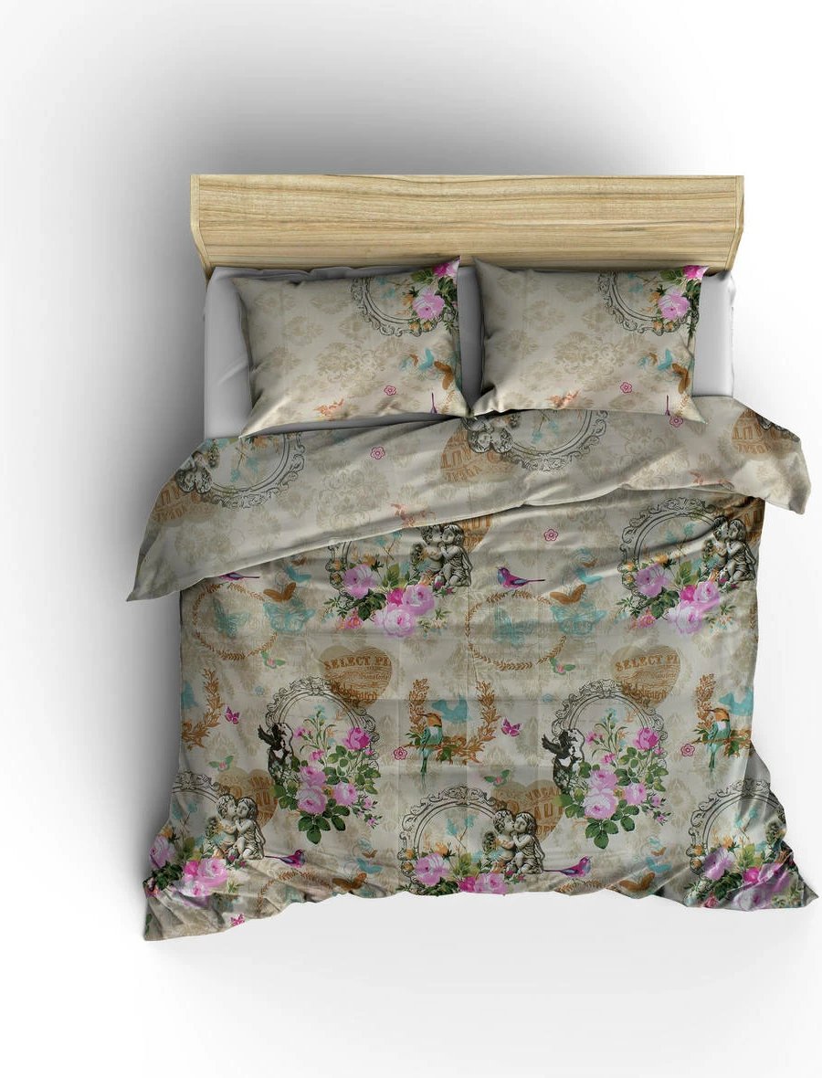 Set mbulesë për jorgan single L'essentiel, Angel, bezhë