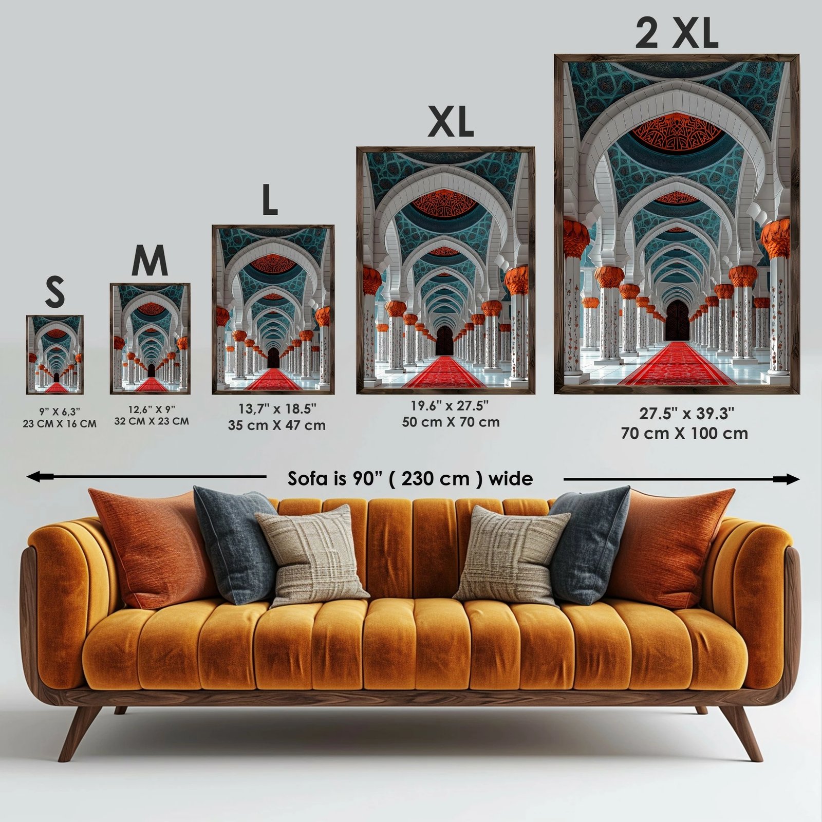 Pikturë dekorative me kornizë MDF, shumëngjyrëshe, Wallity, GE126-L