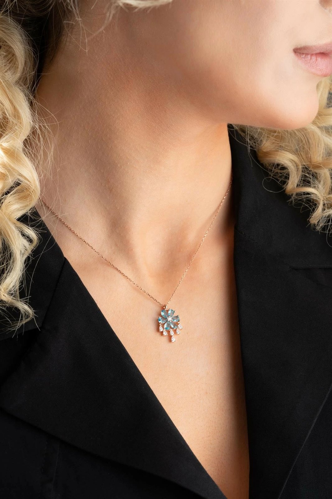 Qafore argjendi Jumeon, ngjyrë rozë ari, NRZ999043