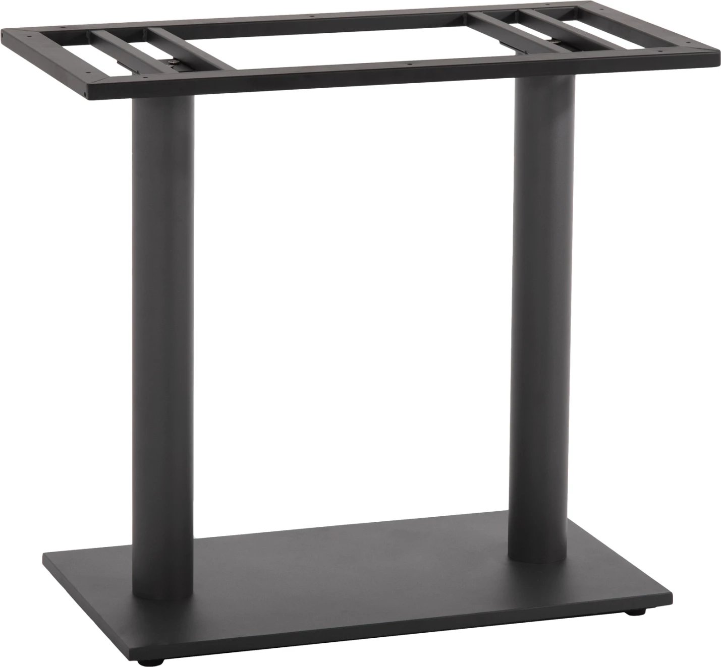 Baza për tavolinë FH435.20 metalike, gri mat, me rregullues të lartësisë, 40x70x72H cm