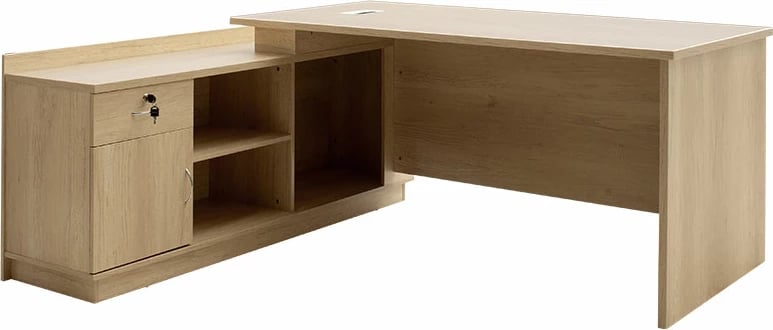 Tavolinë pune profesionale Amazon kënd i majtë ngjyrë sonoma 180x160x76cm