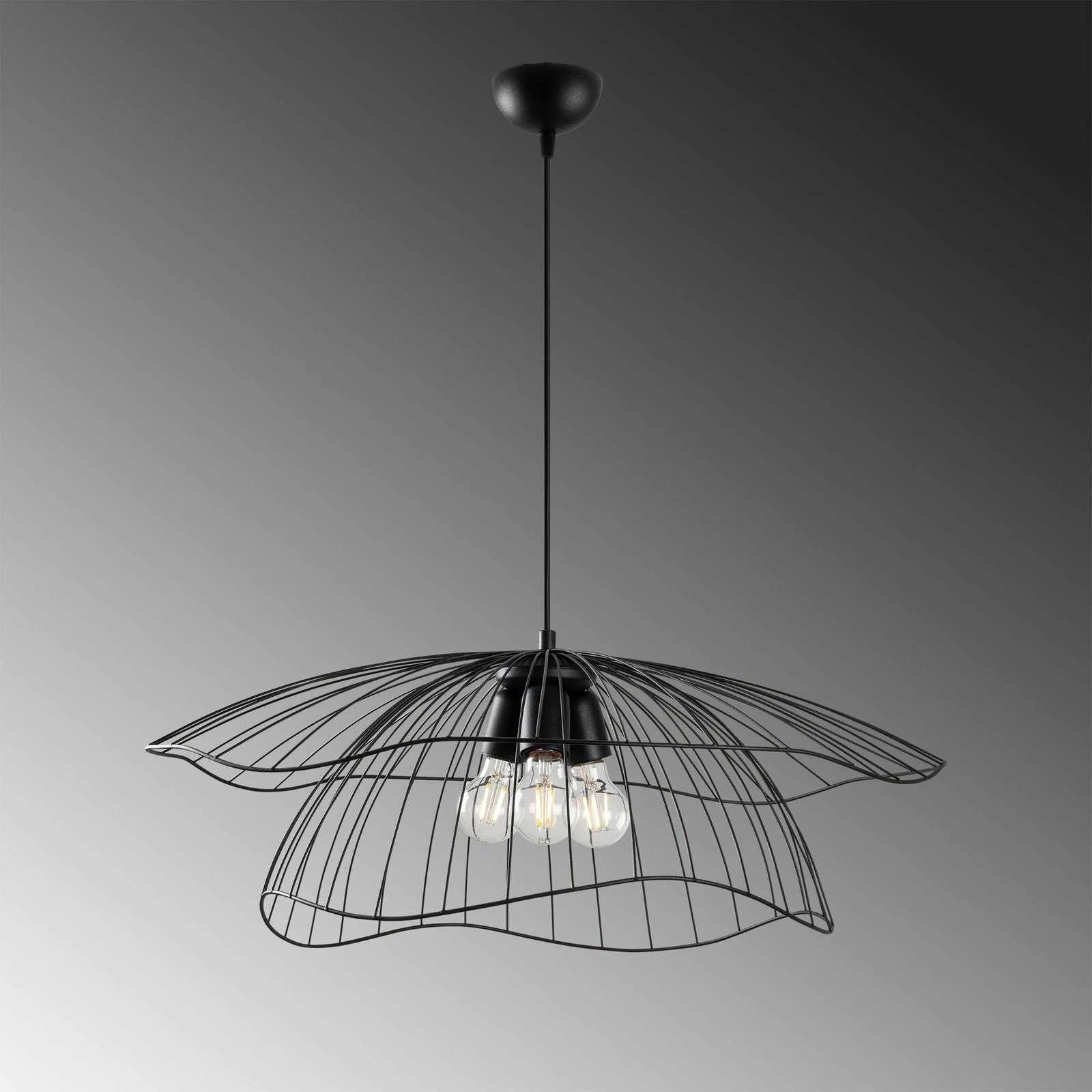 Llambë tavani Opviq, Mantar - 6500 - 3 - XL, e zezë Llambë tavani Opviq, Mantar - 6500 - 3 - XL, e zezë